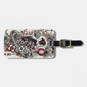Elegant Geisha Luggage Tag – Japanese Art