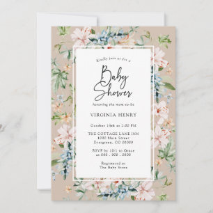 Elegant Gender Neutral Baby Shower Invitation