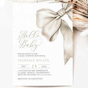 Elegant Gender Neutral Baby Shower  Invitation