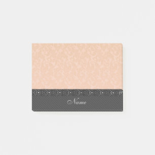Elegant gentle stripes chic lace damasks post-it notes
