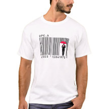 Elegant Gentleman Man Holding an Umbrella Barcode