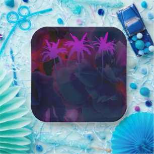 Elegant Geometric 9" Square Paper Plate