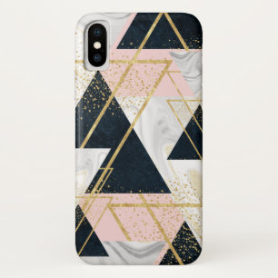 Elegant geometric and confetti golden design Case-Mate iPhone case