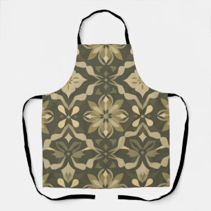 Elegant Geometric Apron - Artistic Organic Design