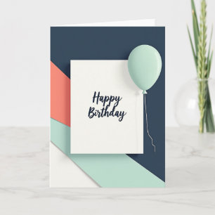 Elegant Geometric Birthday Card