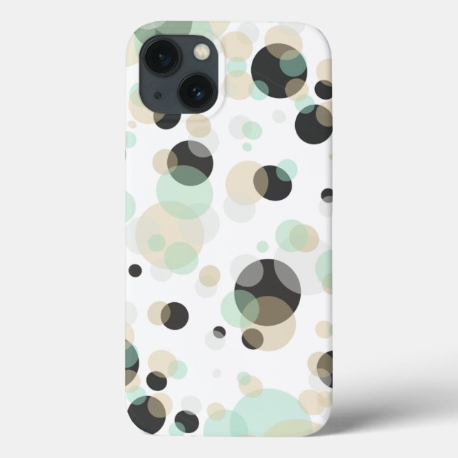 Elegant Geometric Bubbles on Custom Colour Case-Mate iPhone Case (Back)
