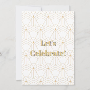 Elegant geometric design invitation