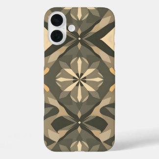 Elegant Geometric iPhone16 Case - Artistic Digital