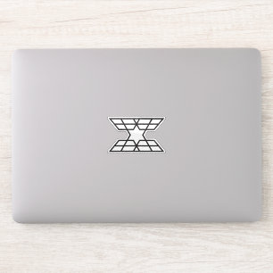 Elegant Geometric Letter X with Star