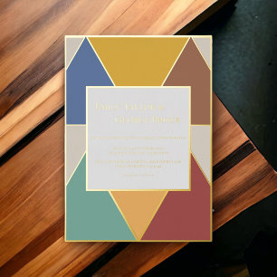 Elegant Geometric Modern Glamourous Wedding Gold