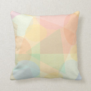 Elegant Geometric Pastel Pattern Cushion