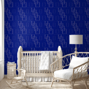 elegant Geometric Square Design with Speckled Wallpaper