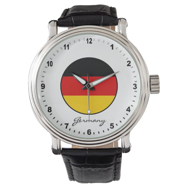 Elegant Germany Watch & German Flag / Berlin (Front)