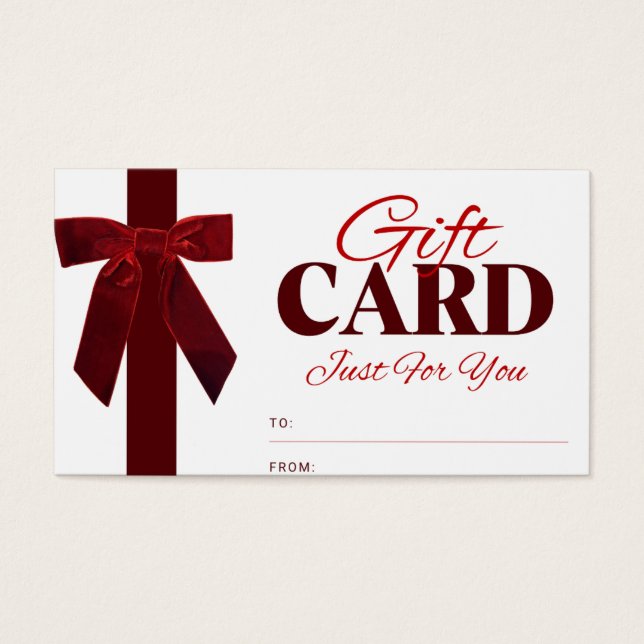 Elegant Gift Card | Minimalist Greeting Card* (Front)