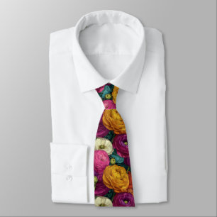 Elegant Gift For Boyfriend Ranunculus Tie