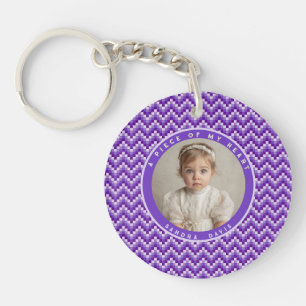Elegant Gift Ideas For Women Stripe Pattern Key Ring