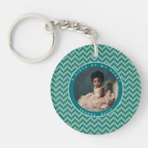 Elegant Gifts For Father Stripe Pattern Key Ring