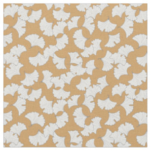 Elegant gingko leaves with custom background colou fabric