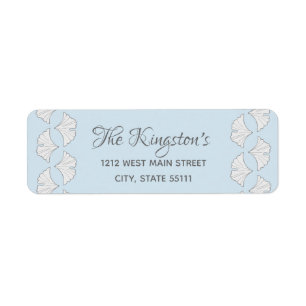 Elegant ginkgo leaves with custom background colou