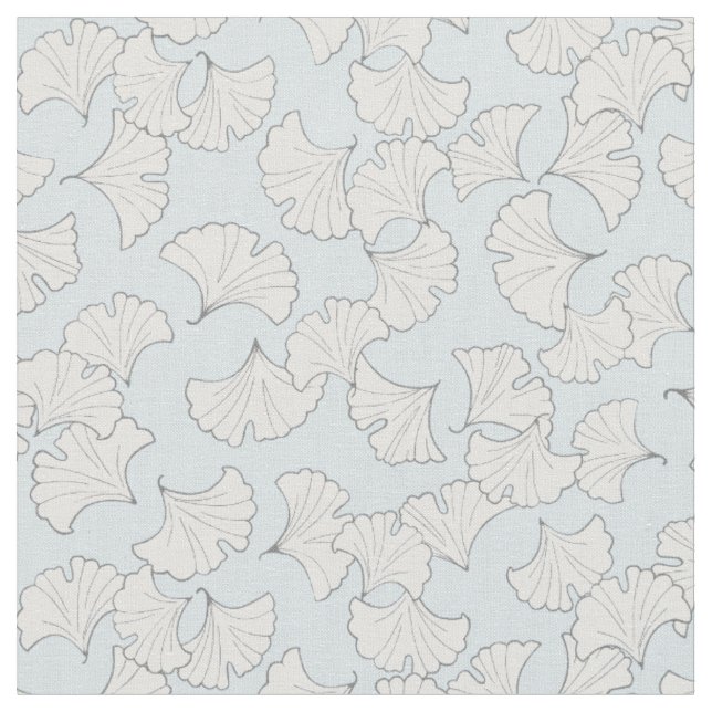 Elegant ginkgo leaves with custom background fabric (Close Up)