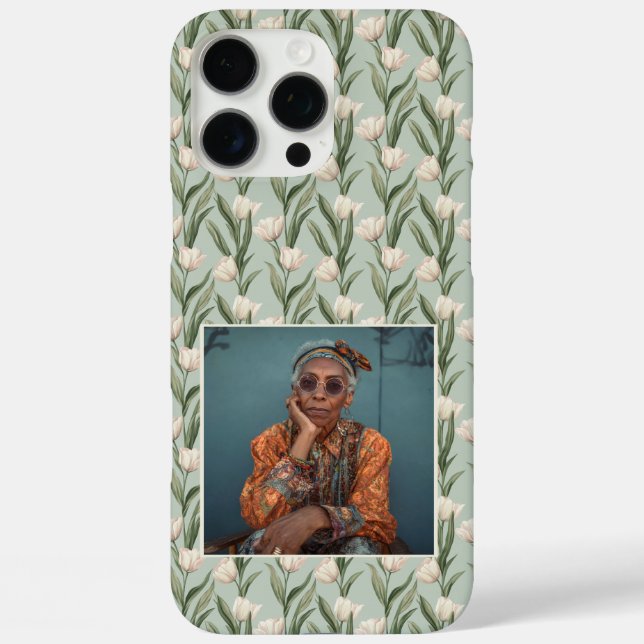 Elegant Girlfriend Gift Tulip Custom  Case-Mate iPhone Case (Back)