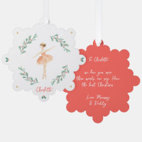 Elegant girly ballerina traditional cute Christmas