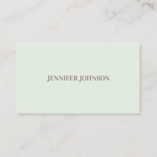 Elegant Girly Day Spa and Salon light green Busine Business Card
