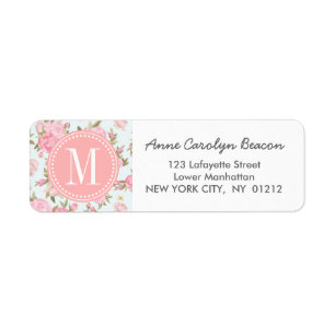Elegant Girly Floral Vintage Personalised