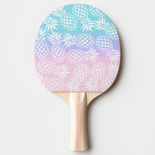 Elegant Girly Gradient Pineapple Pattern Colourful Ping Pong Paddle