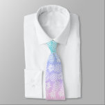 Elegant Girly Gradient Pineapple Pattern Colourful Tie<br><div class="desc">Trendy pineapple pattern in pink,  purple,  blue and white.</div>