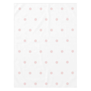 Elegant Girly Pink Polka Dots Pattern Spring  Tablecloth