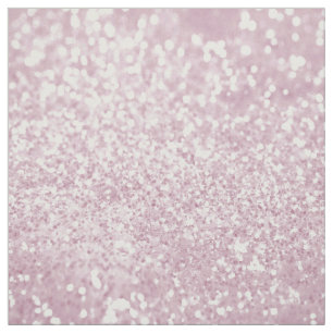 Elegant Girly Pink White Faux Glitter Fabric