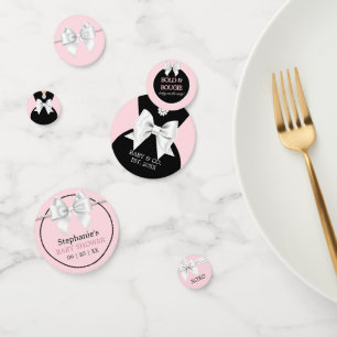 Elegant Glam Pink Baby & Co Tiffany Baby Shower Confetti
