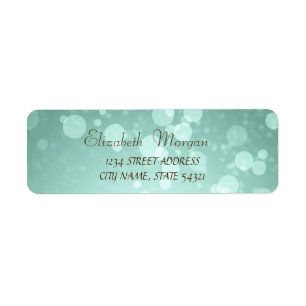 Elegant Glamorous Bokeh Address Label