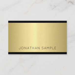 Elegant Glamour Design Modern Gold Luxury Trendy Business Card