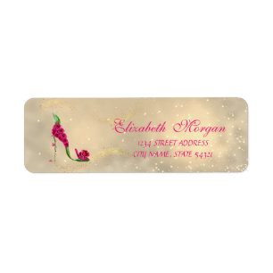 Elegant Glamourous Chic  Address Label-Heel