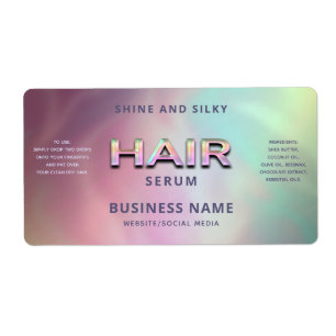 Elegant glamourous colourful holographic HAIR ser