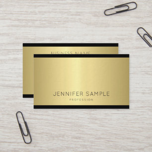 Elegant Glamourous Design Modern Gold Trendy Business Card