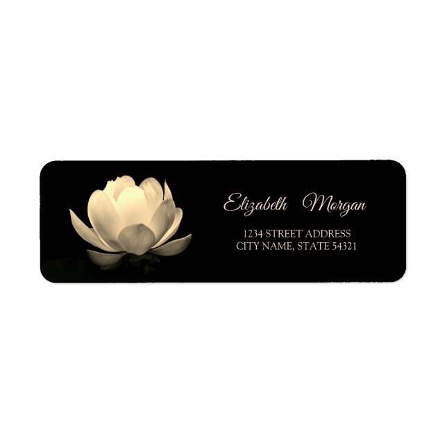 Elegant Glamourous Gold Lotus  (Front)