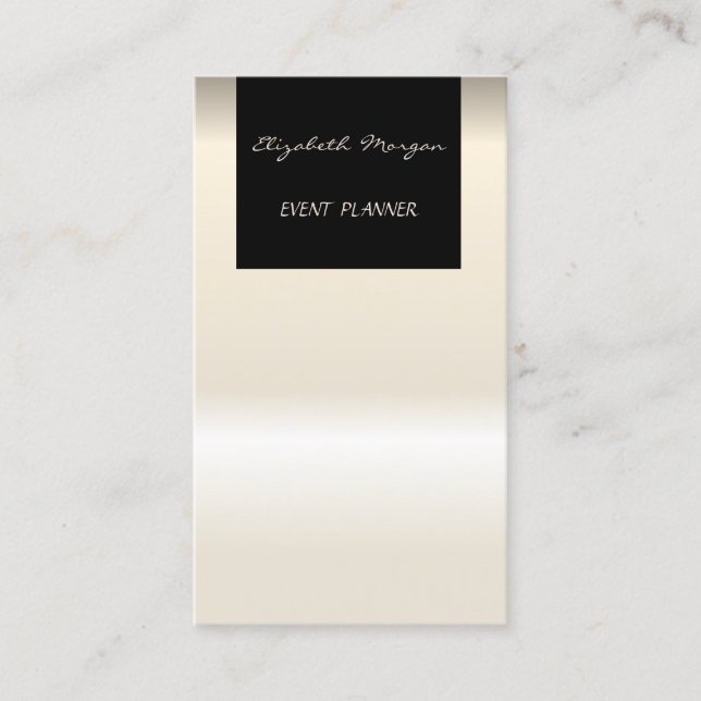 Elegant Glamourous Modern Chic Business Card (Front)