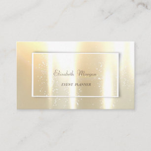 Elegant Glamourous Shinny, Faux Gold Business Card
