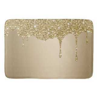 Elegant glitter bath mat