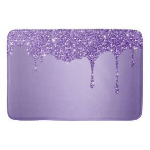 Elegant glitter bath mat