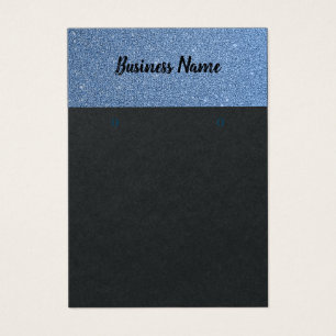Elegant glitter blue sky display card