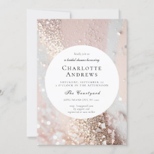 Elegant Glitter Bridal Shower Invitation