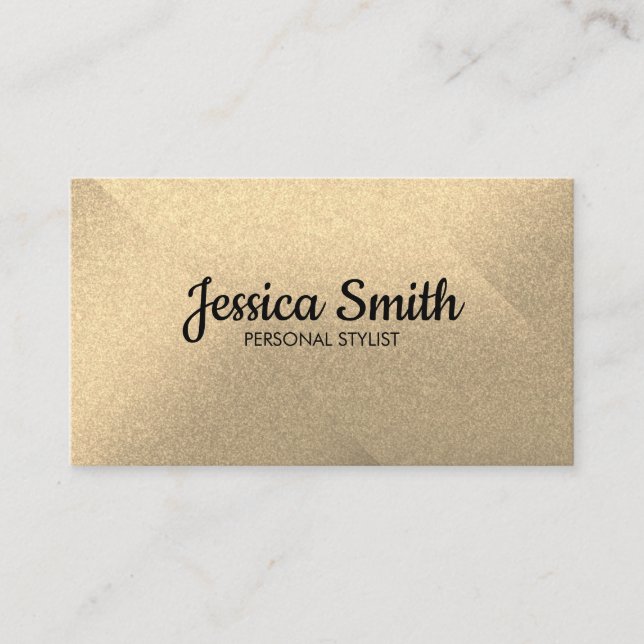 Elegant Glitter Business Card (Front)