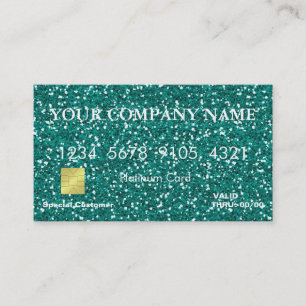 Elegant Glitter Credit Card