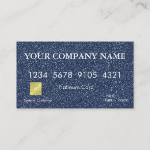 Elegant Glitter Credit Card