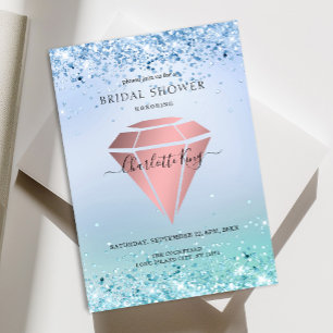 Elegant Glitter Diamond Einladung Invitation
