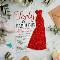 Elegant Glitter Dress | Forty & Fabulous Birthday